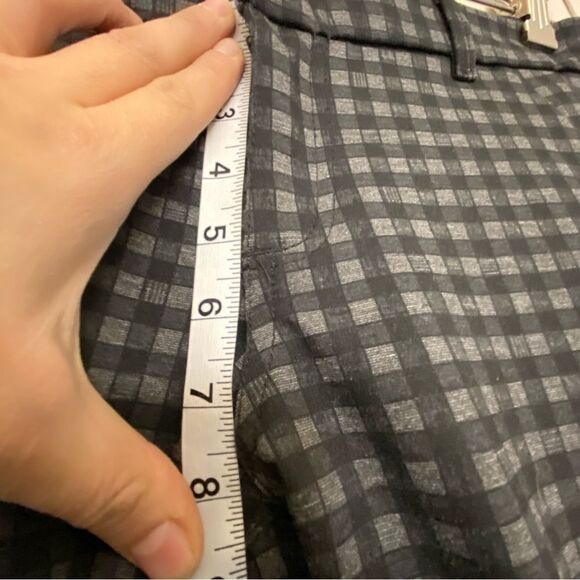 Kut from the Kloth Elyse Checkered mid rise Skinny black goth plaid stretch 4 - Picture 8 of 15